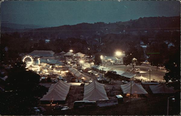 Night View of Sussex County Farm and Horse Show Branchville New Jersey