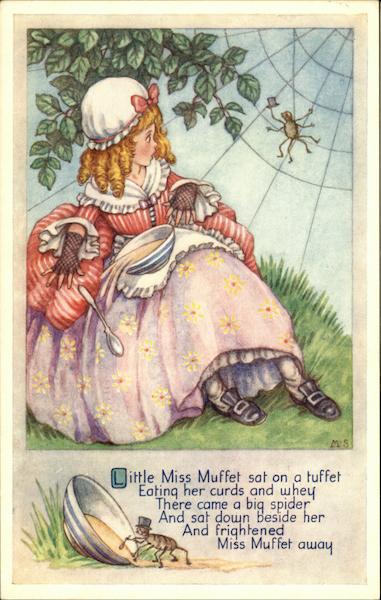 Little Miss Muffet Sat on a Tuffet Eating Her Curds and Whey