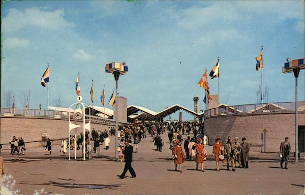 Subway and Railroad Entrance at the World's Fair New York