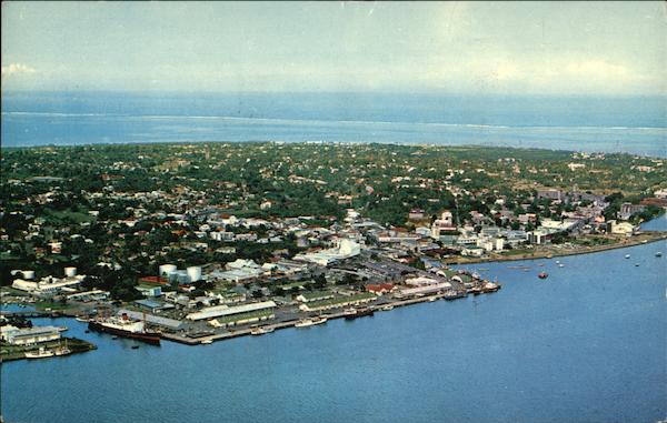 Aerial View of Suva Fiji South Pacific