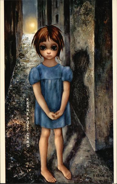 Keane Post Card Walter Keane Art