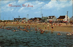 Children's Beach Manasquan, NJ Postcard Postcard