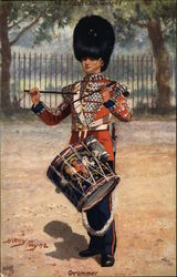 Drummer For The Coldstream Guards Postcard