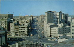 View of Portage Avenue Winnipeg, MB Canada Manitoba Postcard Postcard
