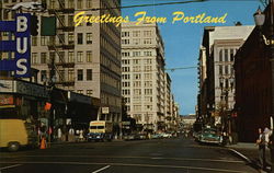Greetings from Portland Postcard
