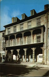 Dock Street Theatre, Church and Chalmers Street Postcard