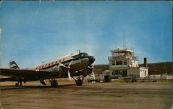 Airport Serving Fitchburg-Leaminster, Mass Postcard