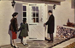 Armaclad Colonial Door Postcard