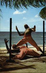 Limbo Dancers Barbados Caribbean Islands Postcard Postcard