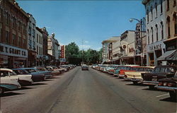 Main Street Sunbury, PA Postcard Postcard