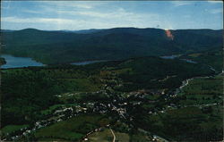 Aerial View with Lake Whitingham in the Background Postcard