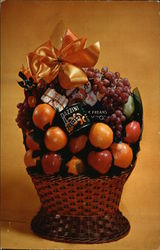 Basket of Fruit by Telegraph Postcard