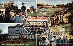 Views if Irish Horse Racing Events Ireland Postcard Postcard