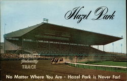 Hazel Park Race Track Postcard