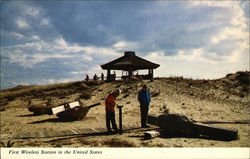 First Wireless Station in the United States Wellfleet, MA Postcard Postcard