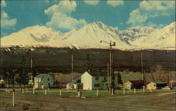 Village of Haines Junction, With St. Elias Mountains Postcard