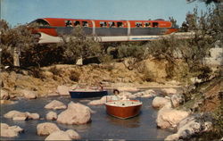 Monorail Boats Anaheim, CA Disney Postcard Postcard