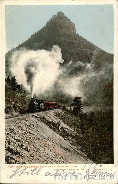 St. Peter's Dome on the CS&CC Short Line Colorado Springs
