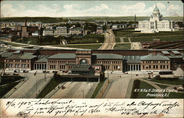 N.Y., N.H. & H. Station and Capitol Providence Rhode Island