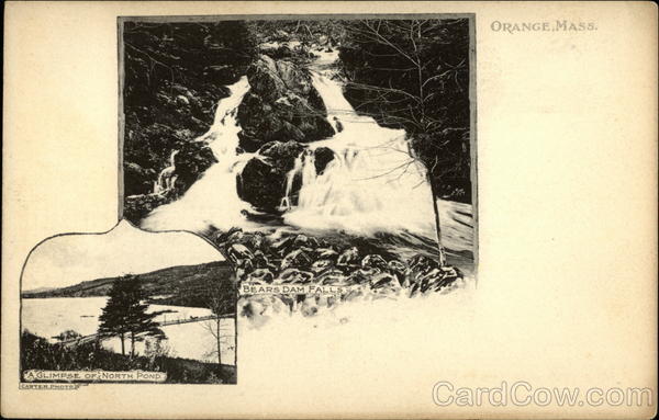 A Glimpse of North Pond; Bearsdam Falls Orange Massachusetts