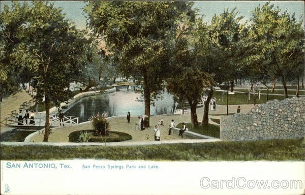 San Pedro Springs Park and Lake San Antonio Texas