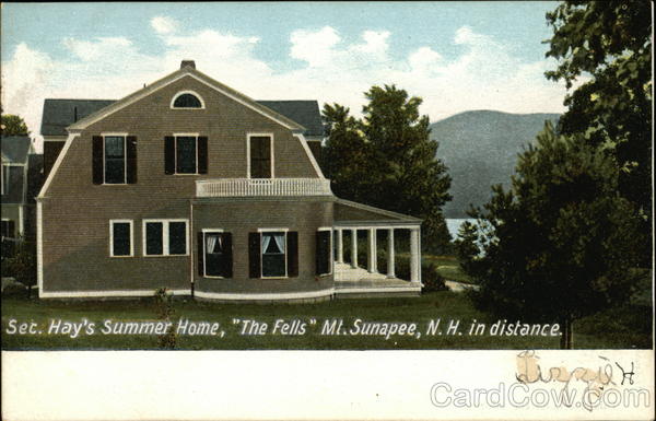 Sec. Hay's Summer Home, The Fells Sunapee New Hampshire