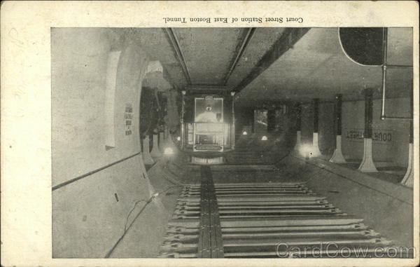 Court Street Station of East Boston Tunnel Massachusetts