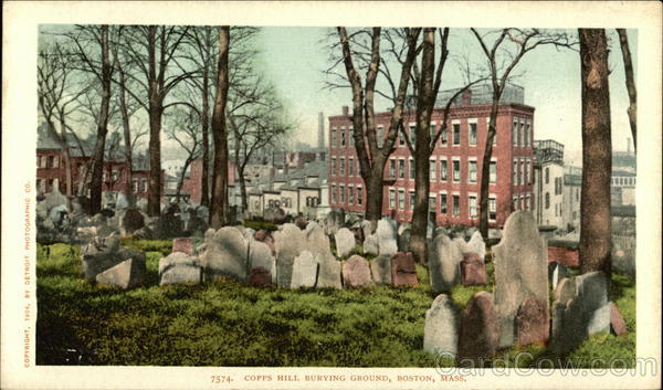 Copps Hill Burying Ground Boston Massachusetts