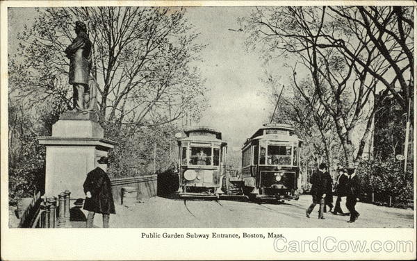 Public Garden Subway Entrance Boston Massachusetts