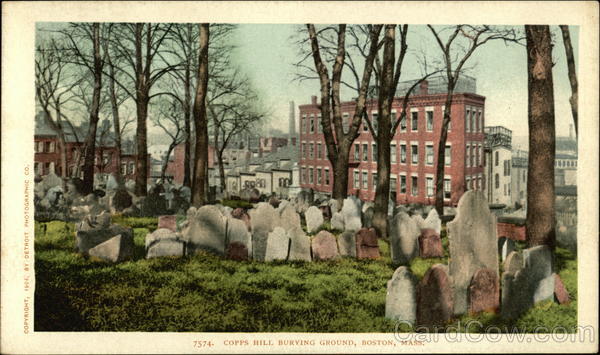 Copps Hill Burying Ground Boston Massachusetts