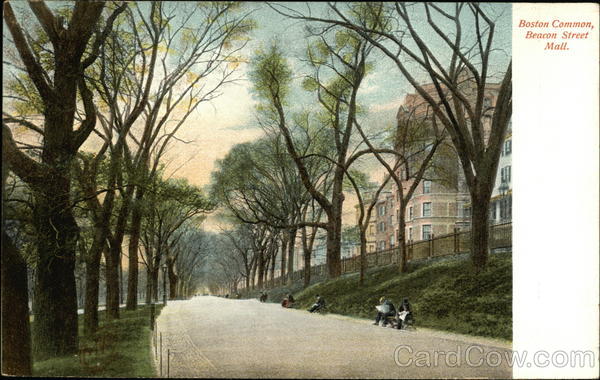 Boston Common, Beacon Street Mall Massachusetts