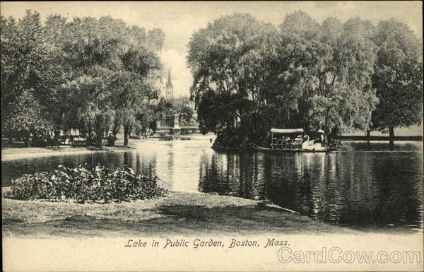 Lake in Public Garden Boston Massachusetts