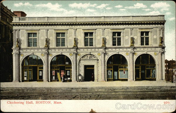 Chickering Hall Boston Massachusetts