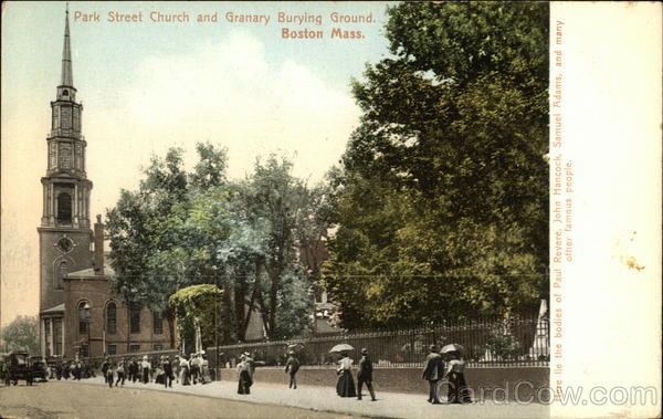 Park Street Church and Granary Burying Ground Boston Massachusetts