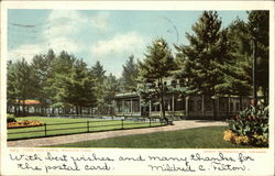 Cafe and Park, Whalom Park Postcard