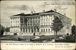 The New Summer Hotel to be built in Newport, RI Postcard Postcard