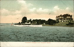 A Summer Cottage in the Thousand Islands New York Postcard Postcard