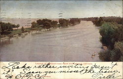 Lagoon in Lincoln from High Bridge Chicago, IL Postcard Postcard