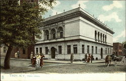 Public Library Troy, NY Postcard Postcard
