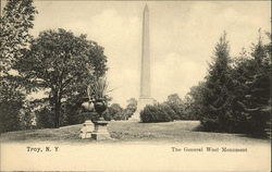 The General Wool Monument Troy, NY Postcard Postcard