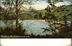 Beach at Silver Lake Roxbury, ME Postcard Postcard