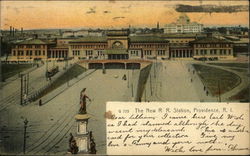 The New R.R. Station Postcard