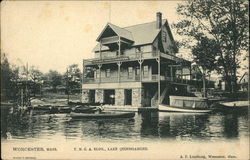 YMCA Bldg, Lake Quinsigamond Postcard