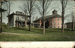 Memorial Hospital Postcard