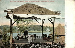 Open Air Theatre, Lake Quinsigamond Postcard
