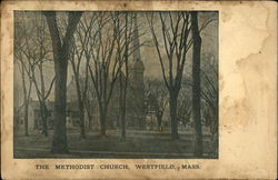The Methodist Church Westfield, MA Postcard Postcard