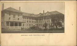 Dickinson Hall Westfield, MA Postcard Postcard