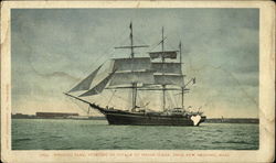 Whaling Bark, Starting on Voyage to Indian Ocean New Bedford, MA Postcard Postcard