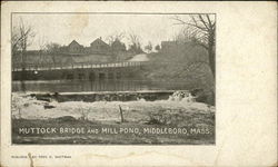 Muttock Bridge and Mill Pond Postcard