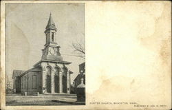 Porter Church Brockton, MA Postcard Postcard